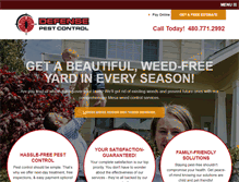 Tablet Screenshot of defensepestcontrol.com